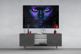 Woman Portrait Glass Wall Art.