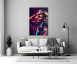 Female Portrait 3 Glass Wall Arts.