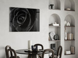 Black Rose Glass Wall Art.