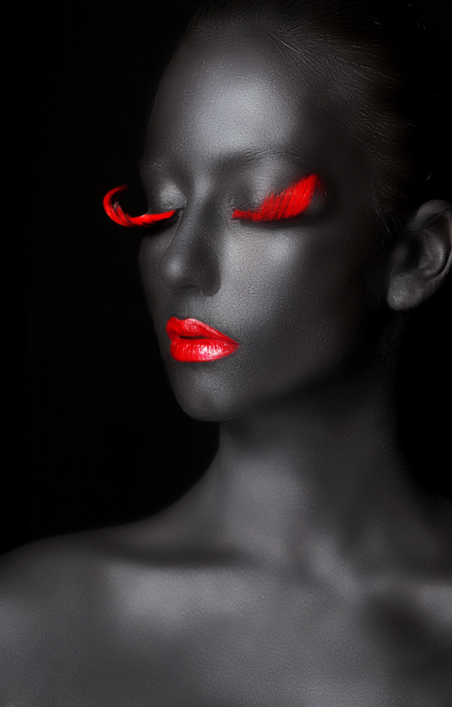 Arte della parete di vetro Donna ritratto 7