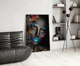 Woman Portrait 8 Glass Wall Art.