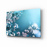Fleurs de Printemps Tableau en Verre - 72x46 cm