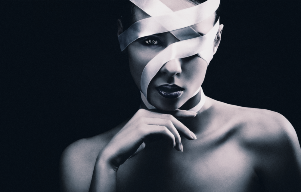 Arte della parete di vetro Donna ritratto 9 s