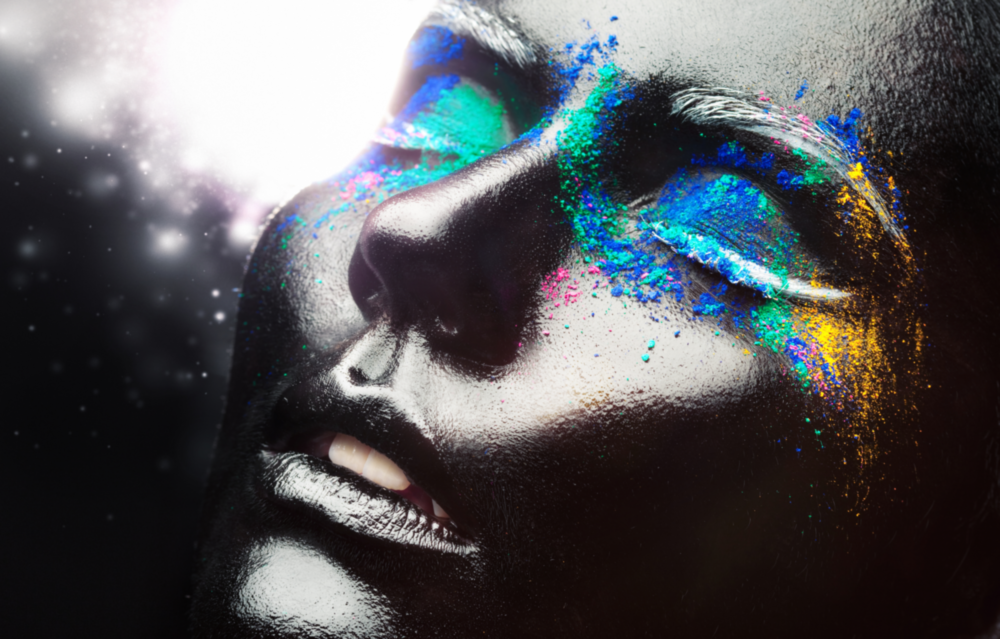 Arte de pared de vidrio de Retrato femenino 10 s