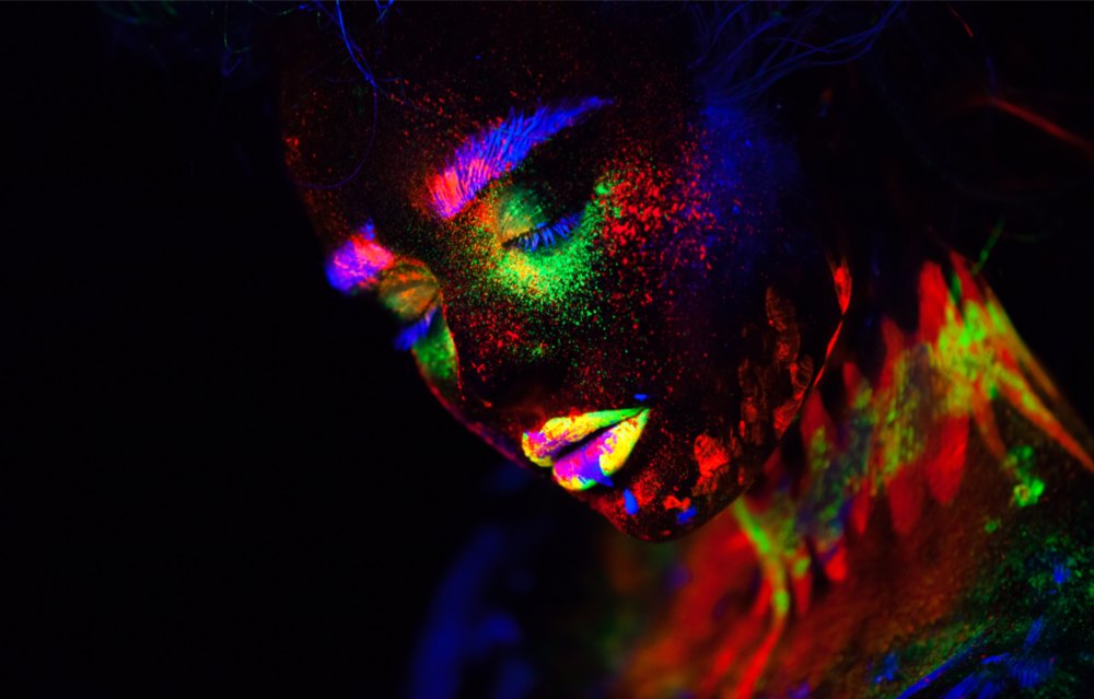 Arte de pared de vidrio de Retrato femenino 30