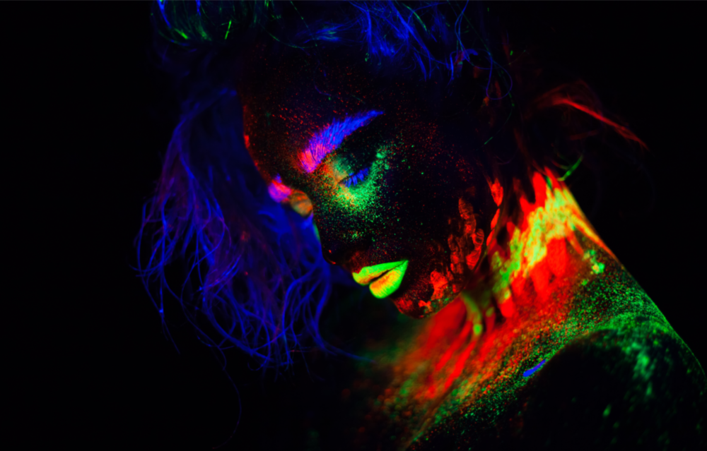 Arte de pared de vidrio de Retrato femenino 32