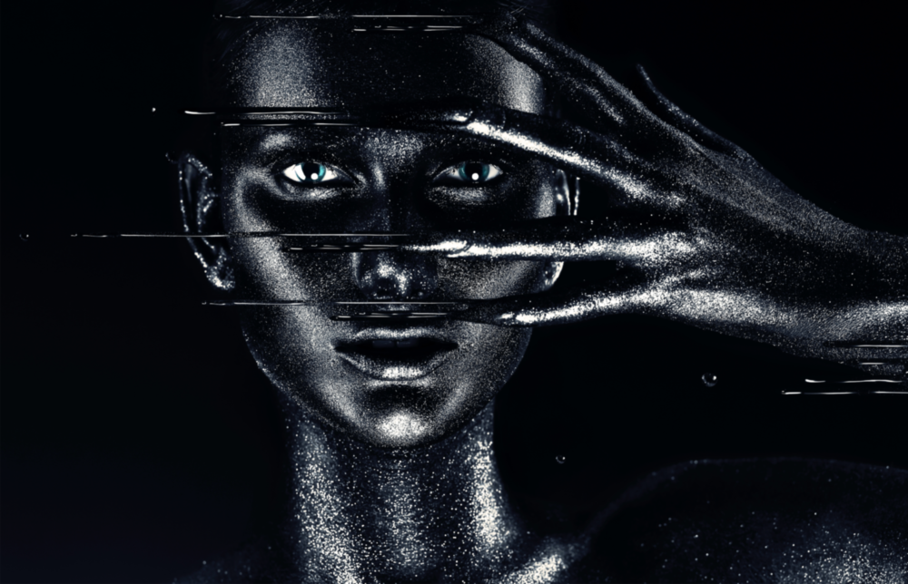 Portrait féminin 36 Impression sur verre