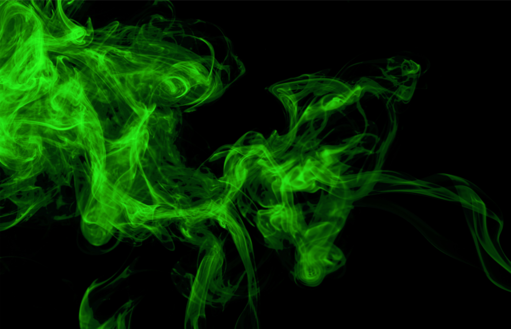 Arte della parete di vetro Fumo verde