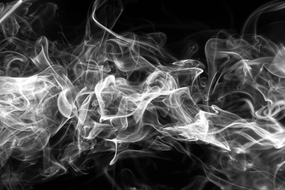 Arte della parete di vetro Fumo bianco