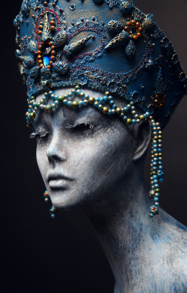 Woman Portrait 38 Glass Wall Art