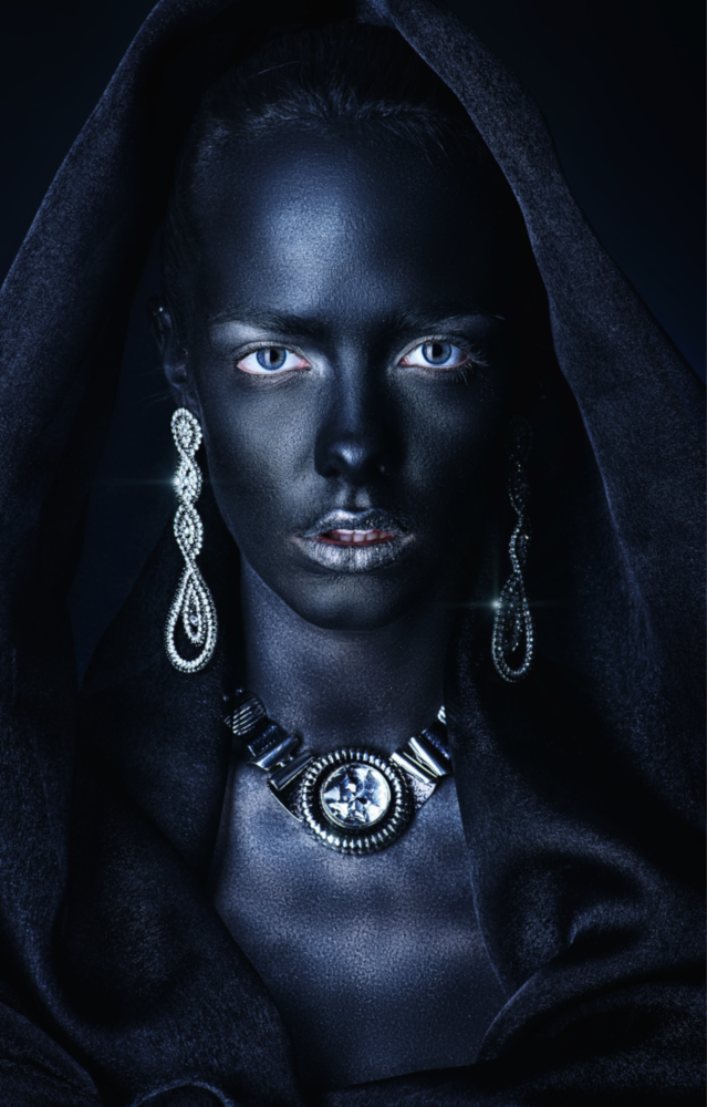 Arte della parete di vetro Donna Ritratto 40