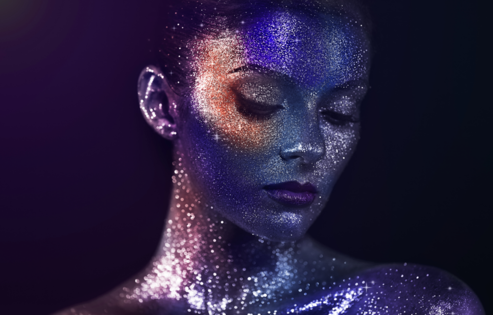 Arte della parete di vetro Donna Ritratto 42