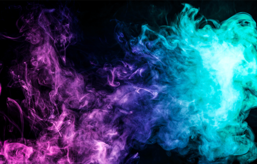 Colored Smoke Glass Wall Art