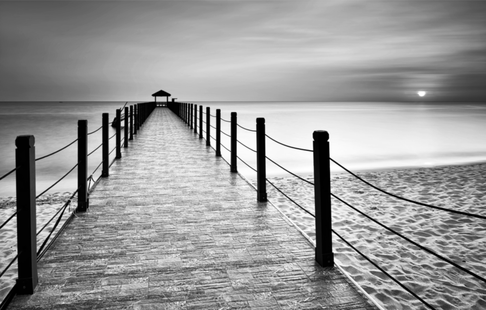 Arte della parete di vetro Dock