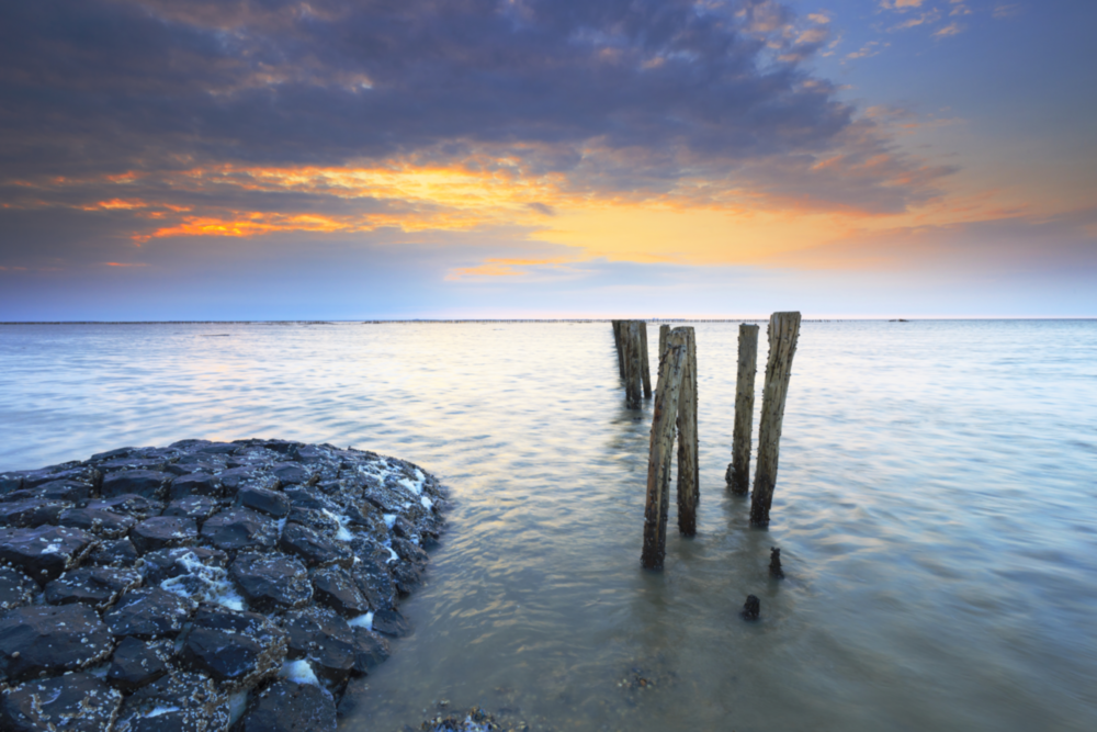 Arte della parete di vetro Paesaggio marittimo
