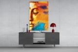 Buddha Portrait Glass Wall Art.