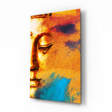 Buddha Portrait Glass Wall Art - 72x46 cm