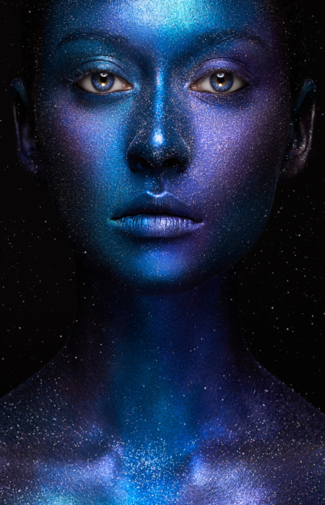 Arte della parete di vetro Ritratto donna