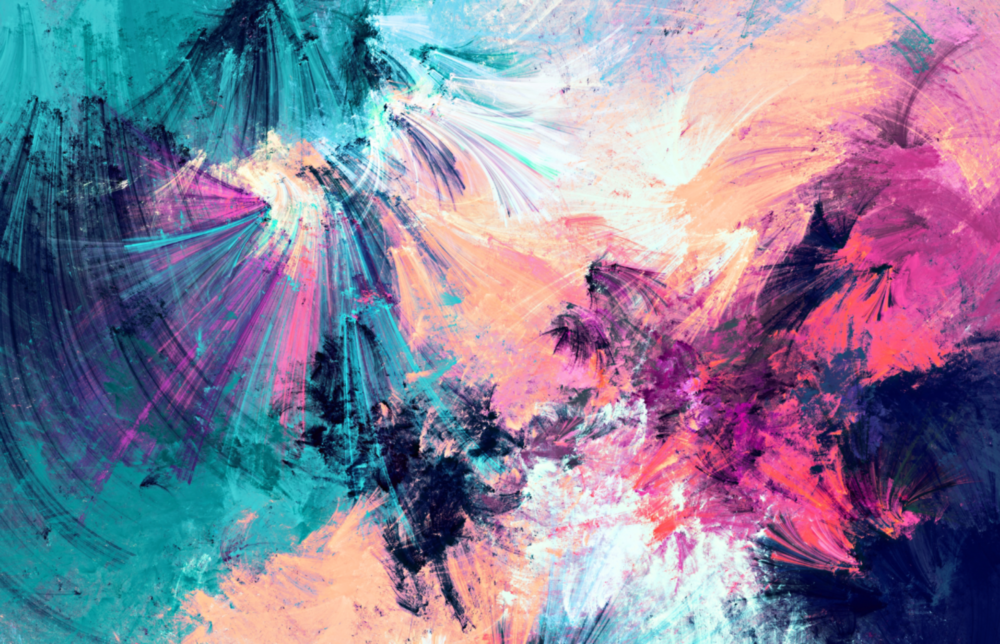 Art abstrait sur verre