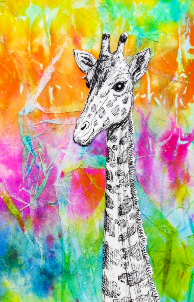 Girafe Impression sur verre