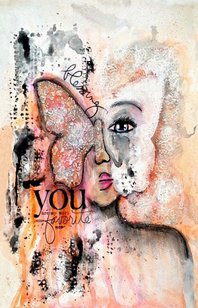 Tableau sur verre Femme Abstraite