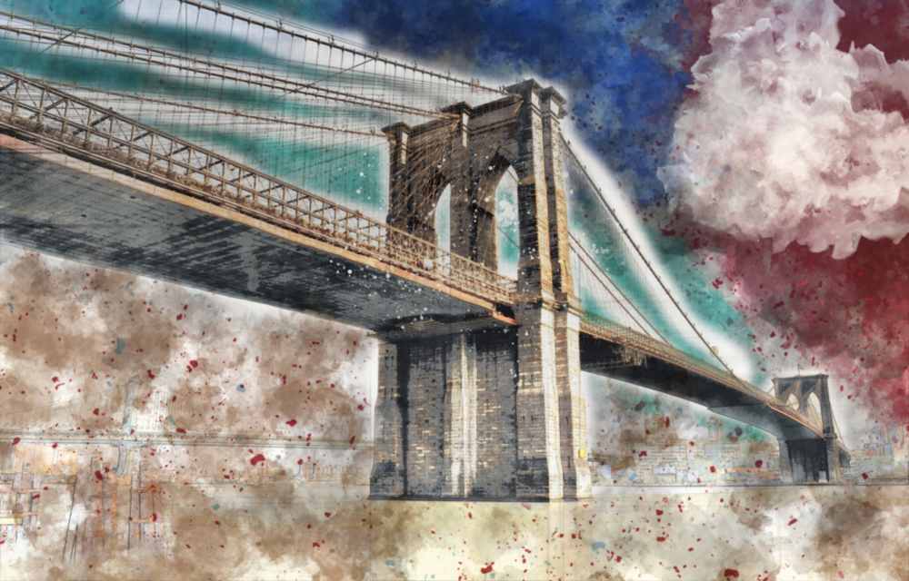 Pont d'illustration Impression sur verre