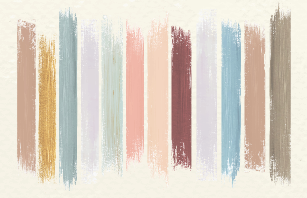 Lignes colorées Impression sur verre