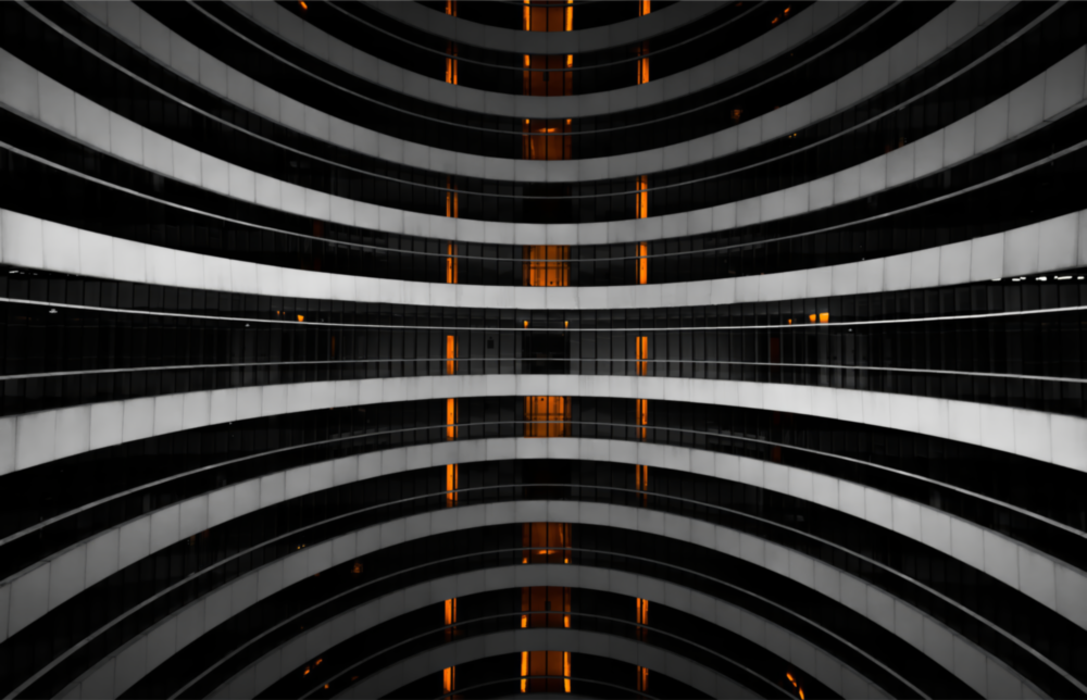 Interesting Architectural Glass Wall Art