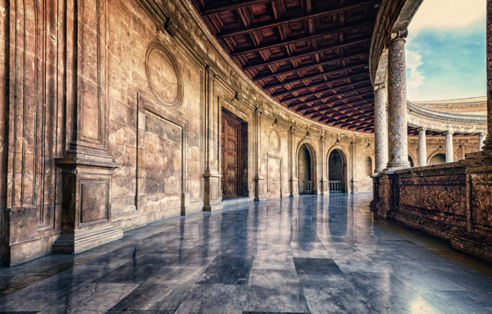 Arte della parete di vetro Edificio barocco