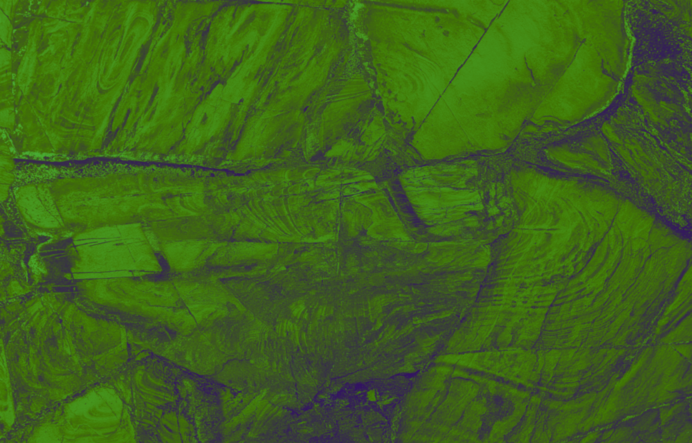 Green Abstract Pattern Glass Wall Art