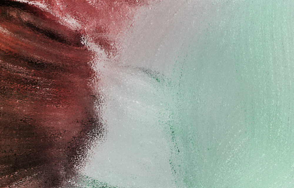 Motif abstrait vert Impression sur verre