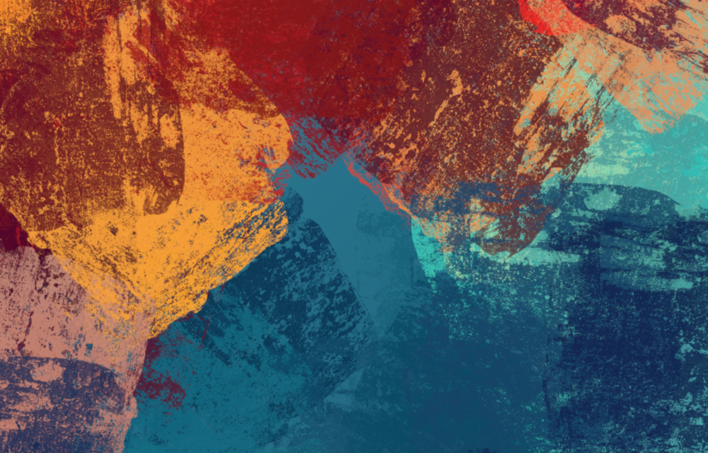 Couleurs abstraites Impression sur verre