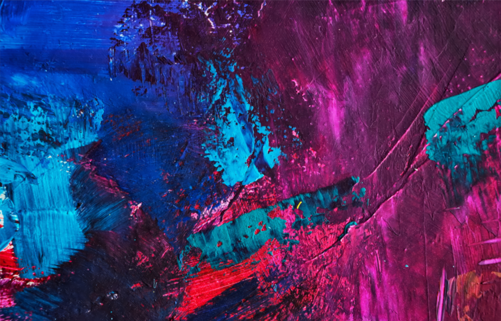 Couleurs abstraites Impression sur verre