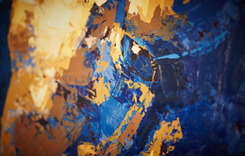 Couleurs abstraites Impression sur verre