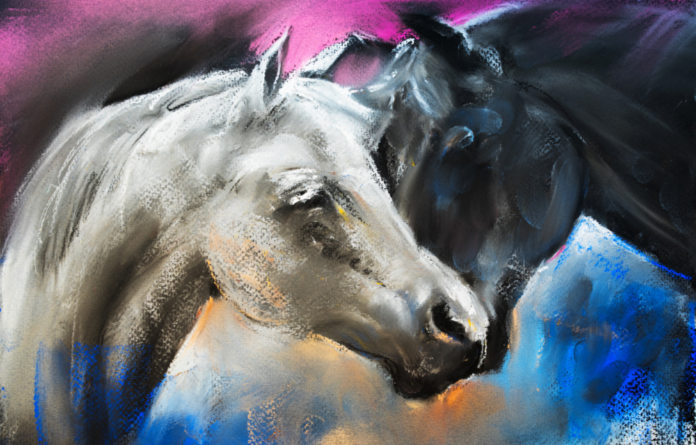 Cheval Impression sur verre