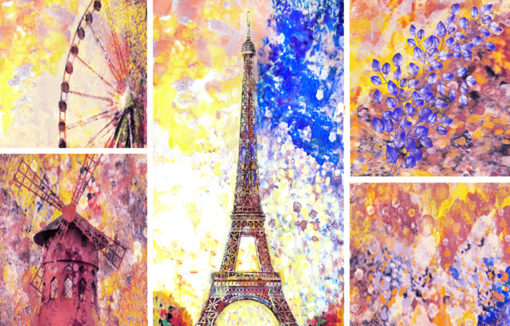 Eiffel Glass Wall Art