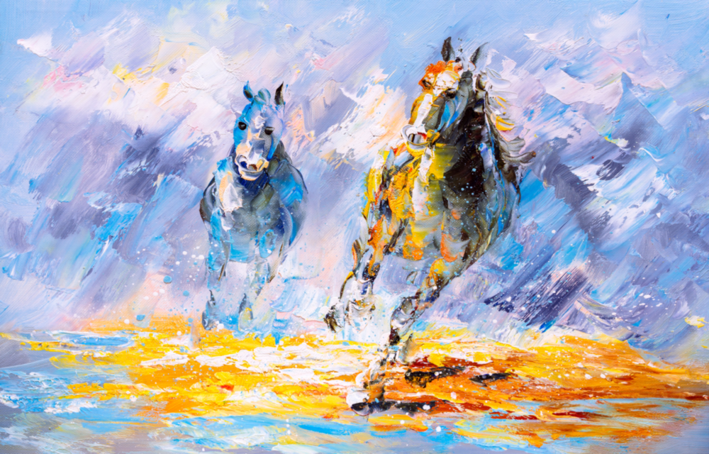 Cheval Impression sur verre