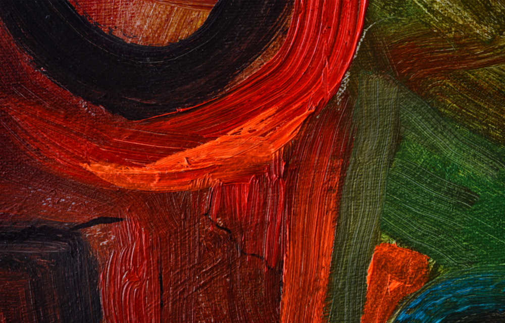 Art abstrait sur verre