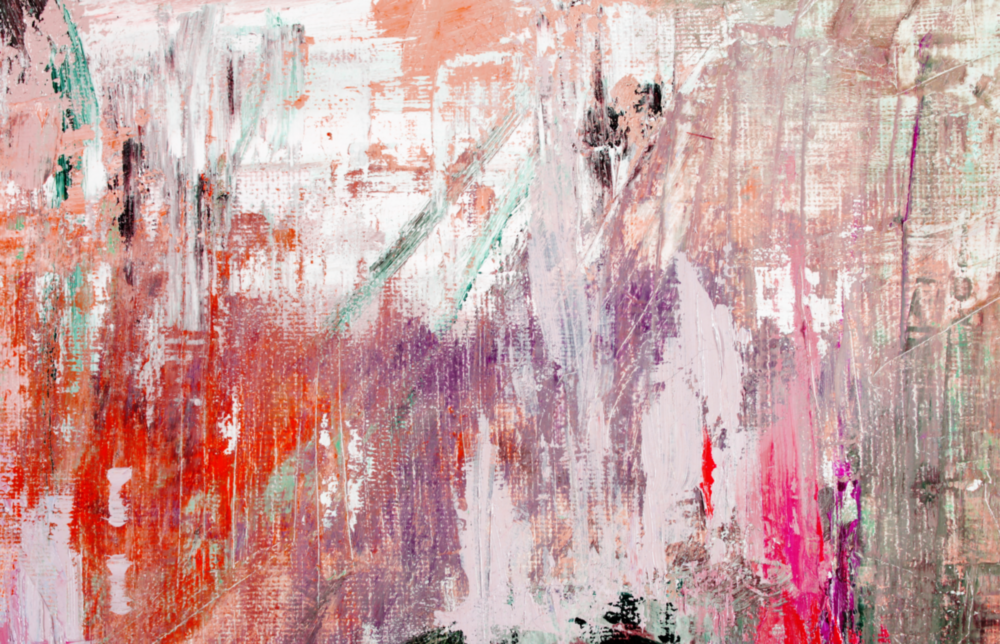 Art abstrait sur verre