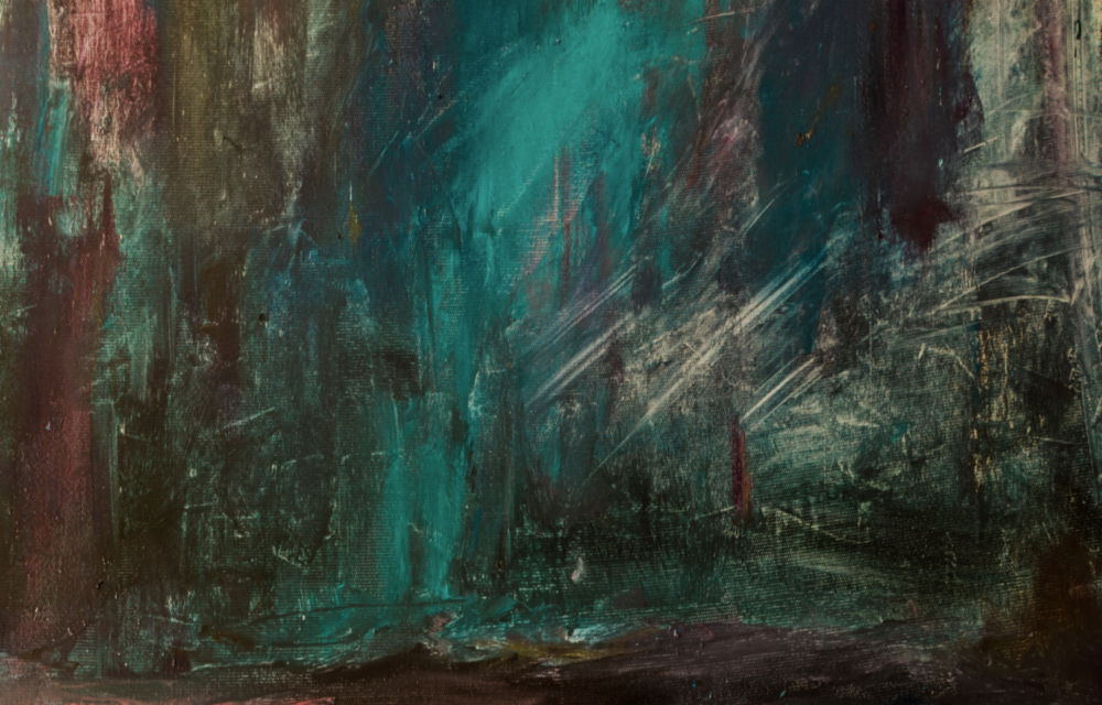 Couleurs abstraites Impression sur verre