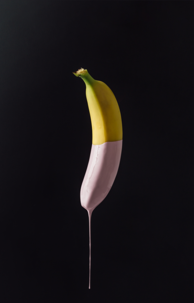 Banane Glasbild