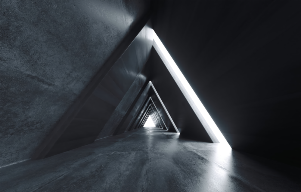 Arte de pared de vidrio de Estructuras geométricas