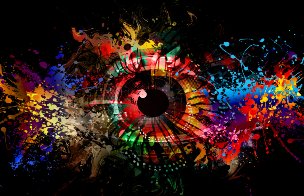 Œil d'illustration Impression sur verre