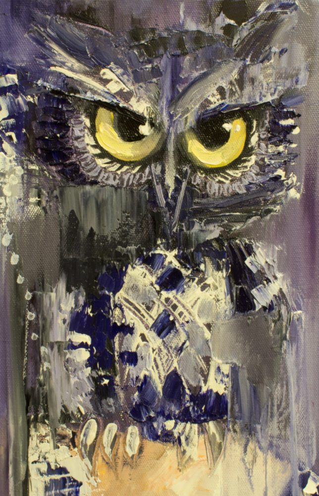 Owl Glass Wall Art
