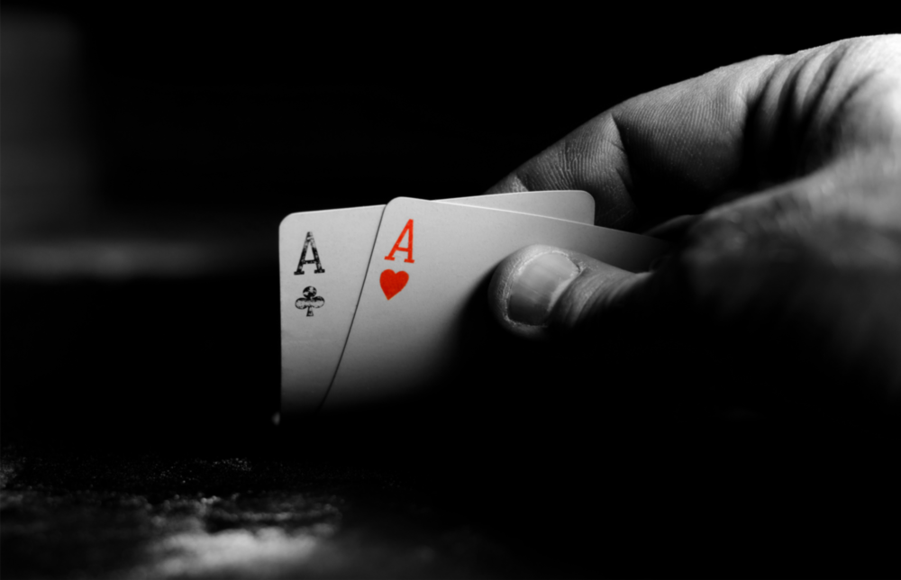 Jouer aux cartes Impression sur verre