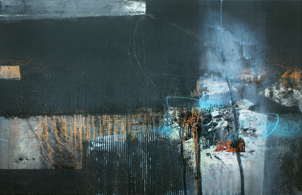 Art abstrait sur verre