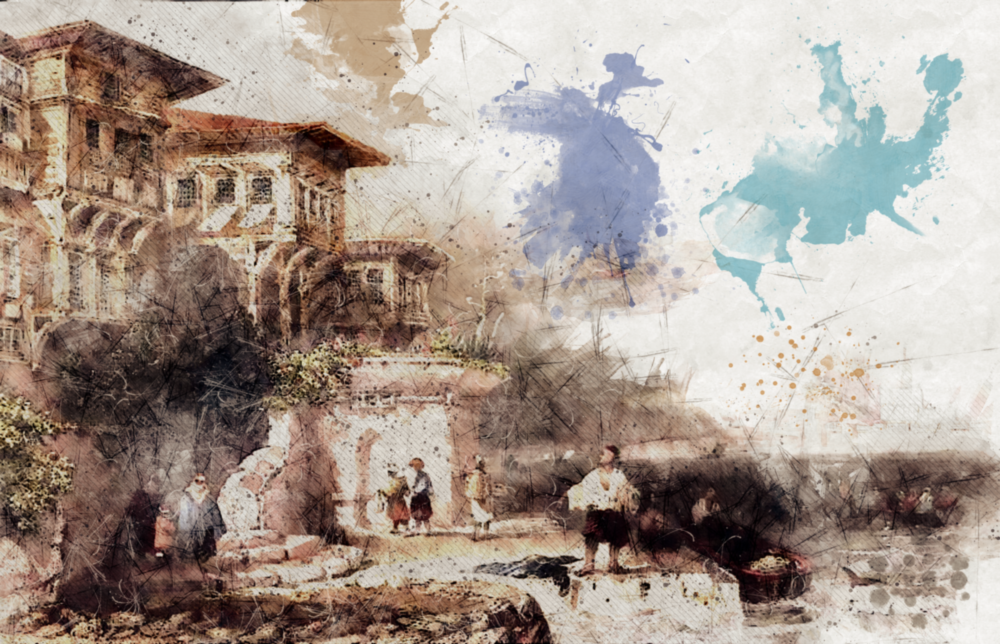 Fenêtre en saillie Impression sur verre