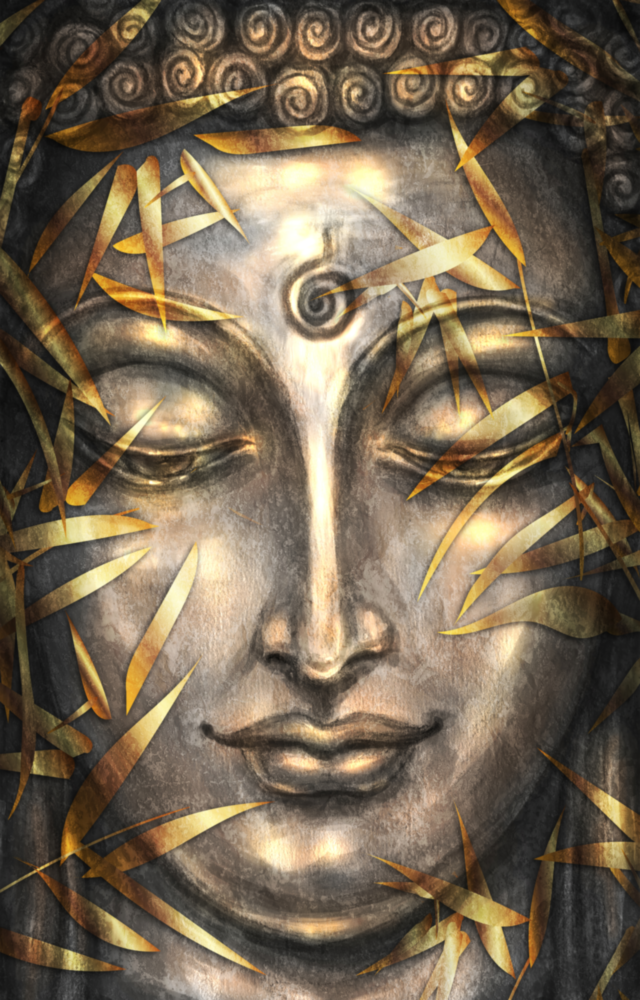 Mystical Sculpture Glass Wall Art