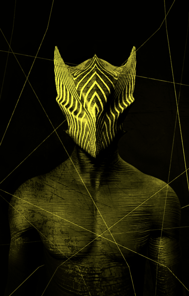 Jaune foncé Impression sur verre