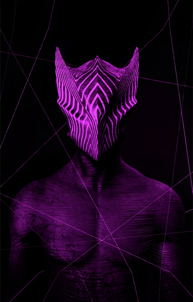 Darko Violet Glasbild